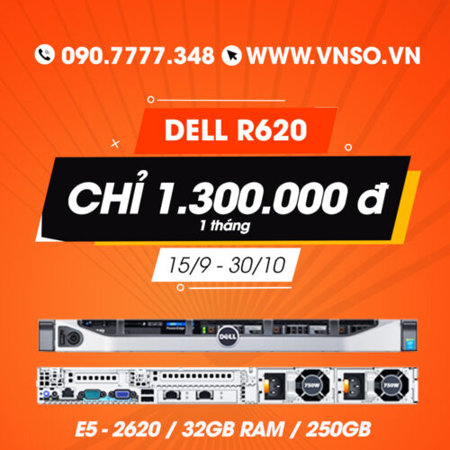 Server Dell R620 - Giảm Giá Thả Ga - Chỉ Còn 1,300,000 đ.