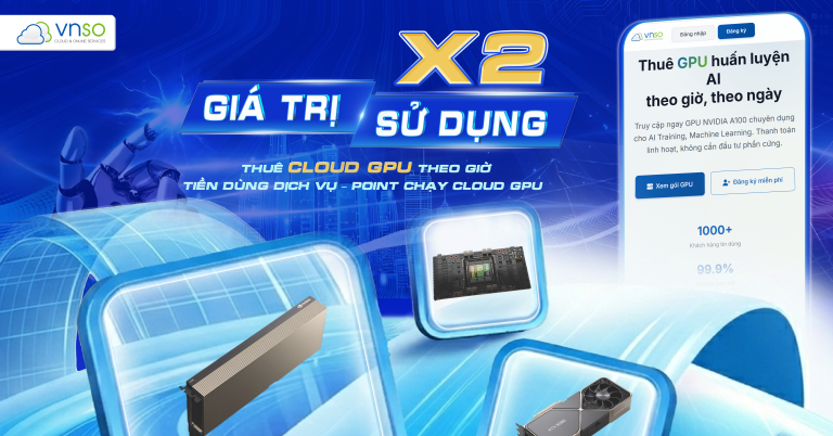 Khuyến Mãi Cloud GPU - X2 Giá Trị Sử Dụng Tiền Dùng Dịch Vụ