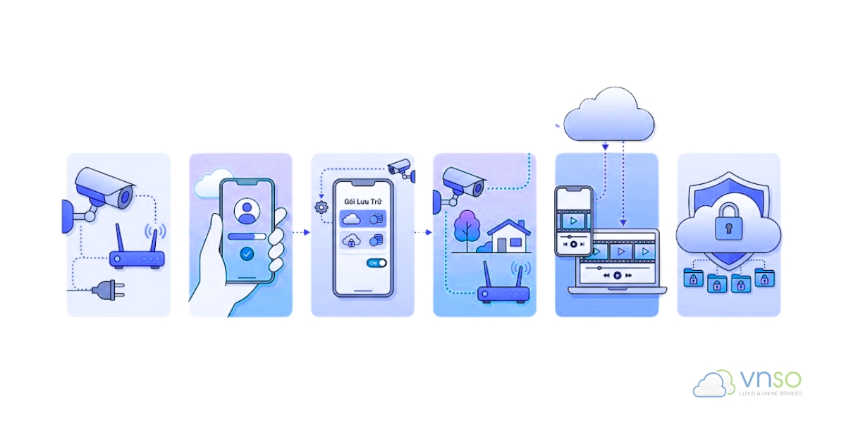 Hướng dẫn triển khai lưu dữ liệu Camera trên đám mây nhanh chóng, theo từng bước rõ ràng