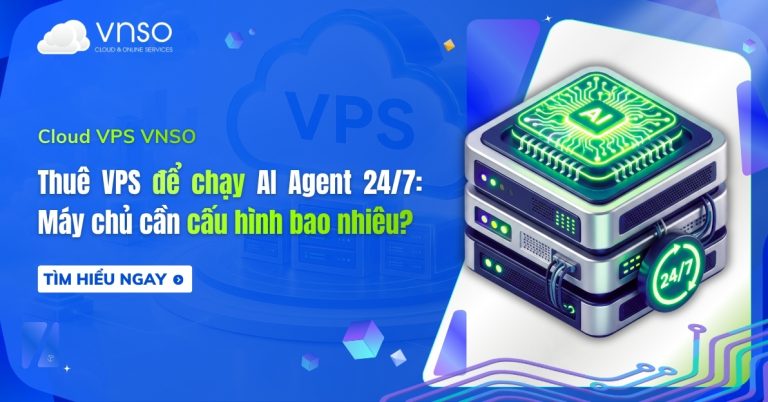 AI Agent hoạt động 24/7 trên máy chủ VPS.